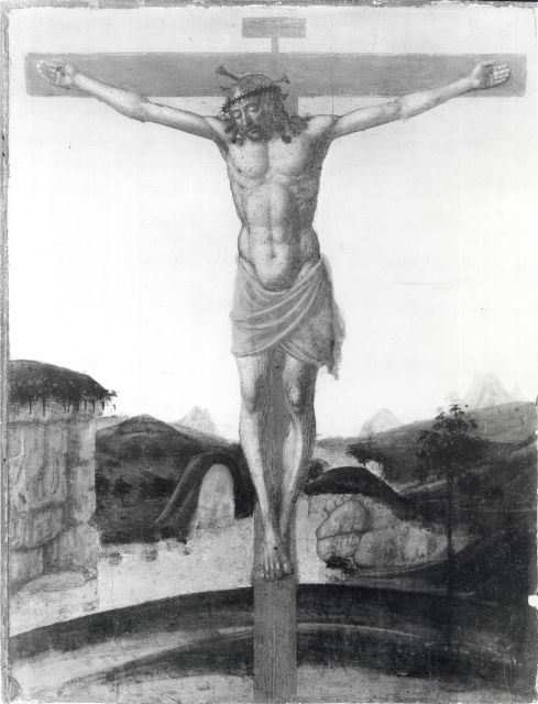 Sotheby's — Rosselli Cosimo - sec. XV/ XVI - Cristo crocifisso — insieme